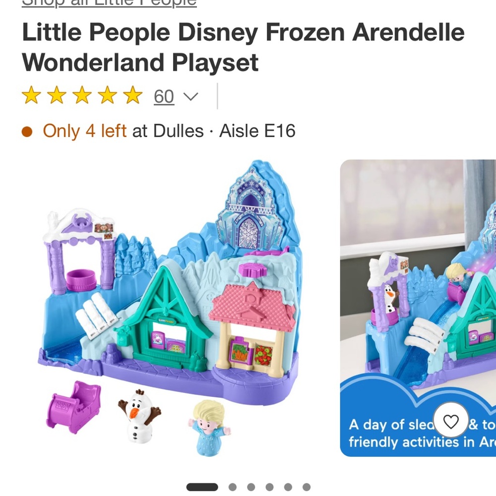 Little People Disney Frozen Arendelle Wonderland Playset